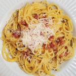 Delicious Spaghetti Pasta Alla Carbonara, a classic Italian recipe from Authentic Italian Recipes.